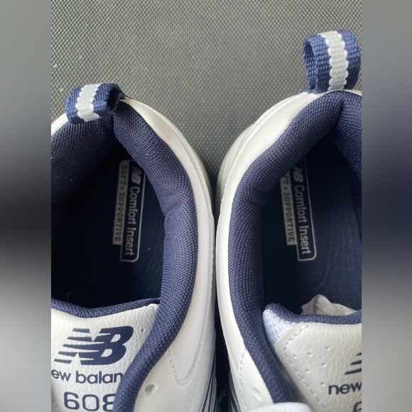 “NEW BALANCE 608”, NWOT, Men’s Sz12, White/Blue Sneakers - Picture 7 of 8